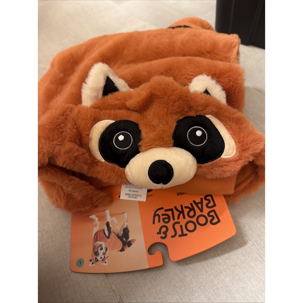 Boots & Barkley Red Panda Dog Cat Halloween Costume Large Orange Black 083095161